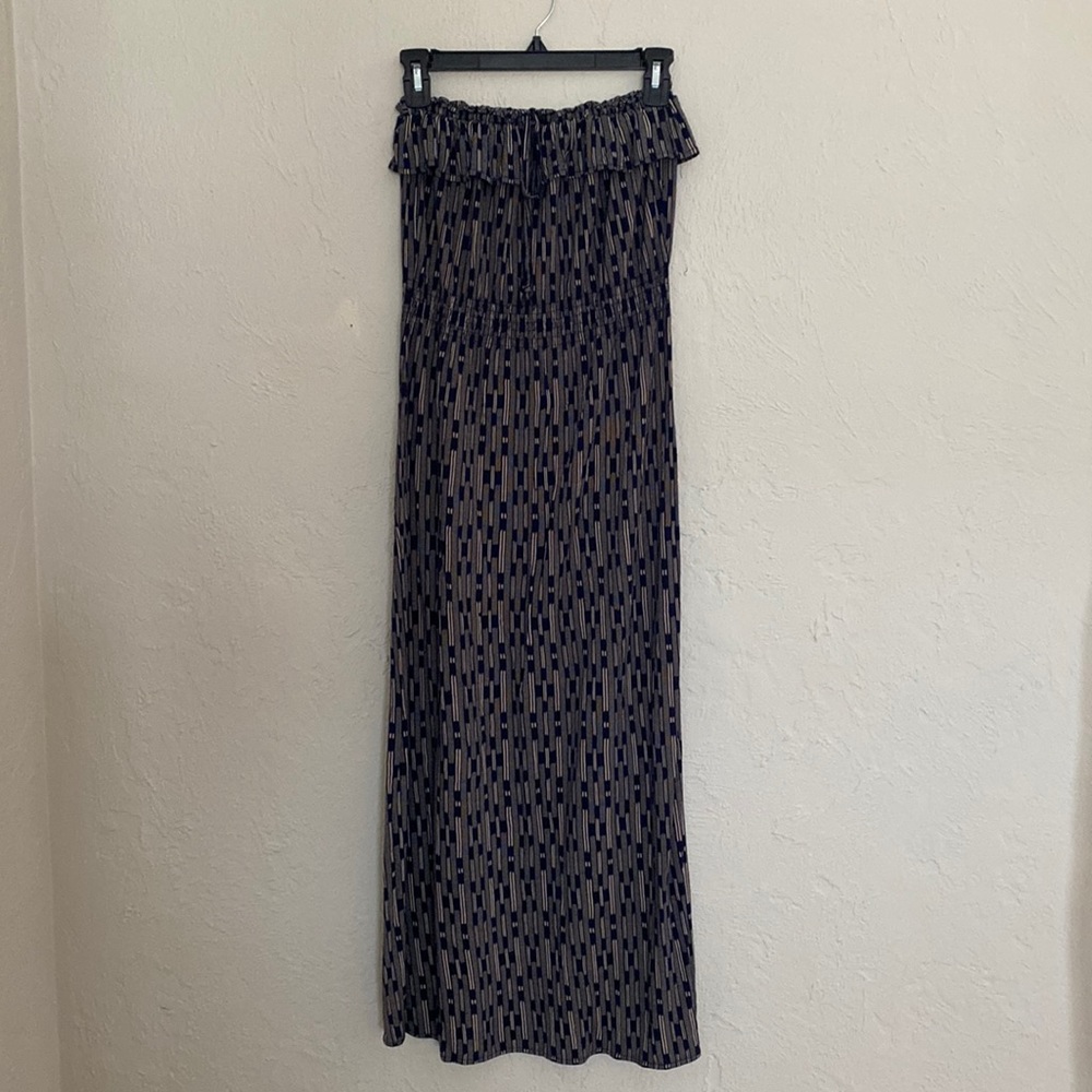 Strapless Blouson Maxi